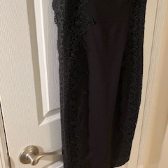 Nicole Miller New York Black Dress Size 14 - Picture 3 of 4